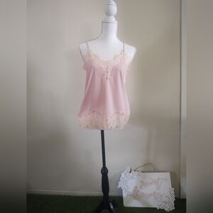 Blush-Pink L a c e y Camisole Top~ Size: S by Express